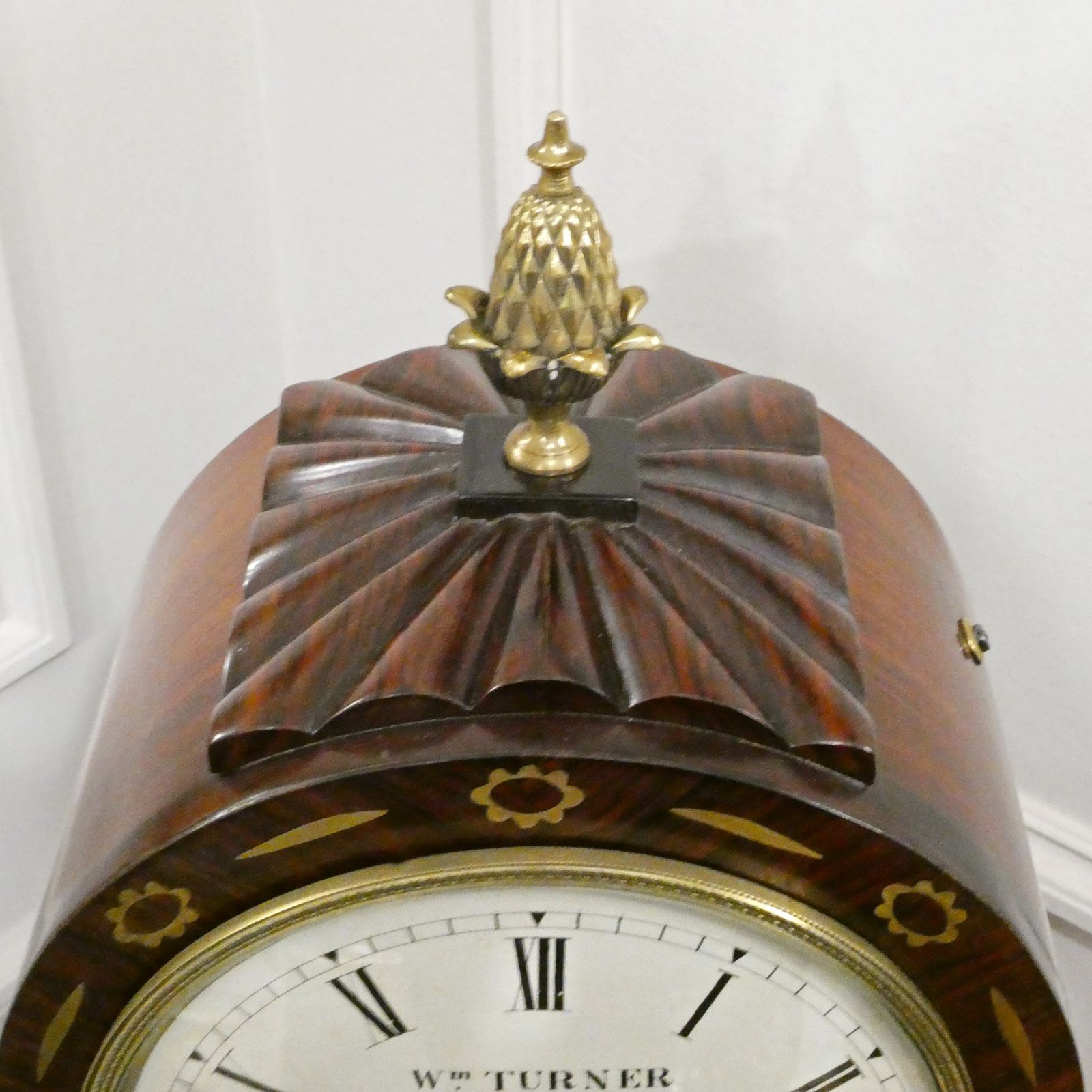 Georgian Rosewood Bracket Clock By William Turner Of London photo vintage