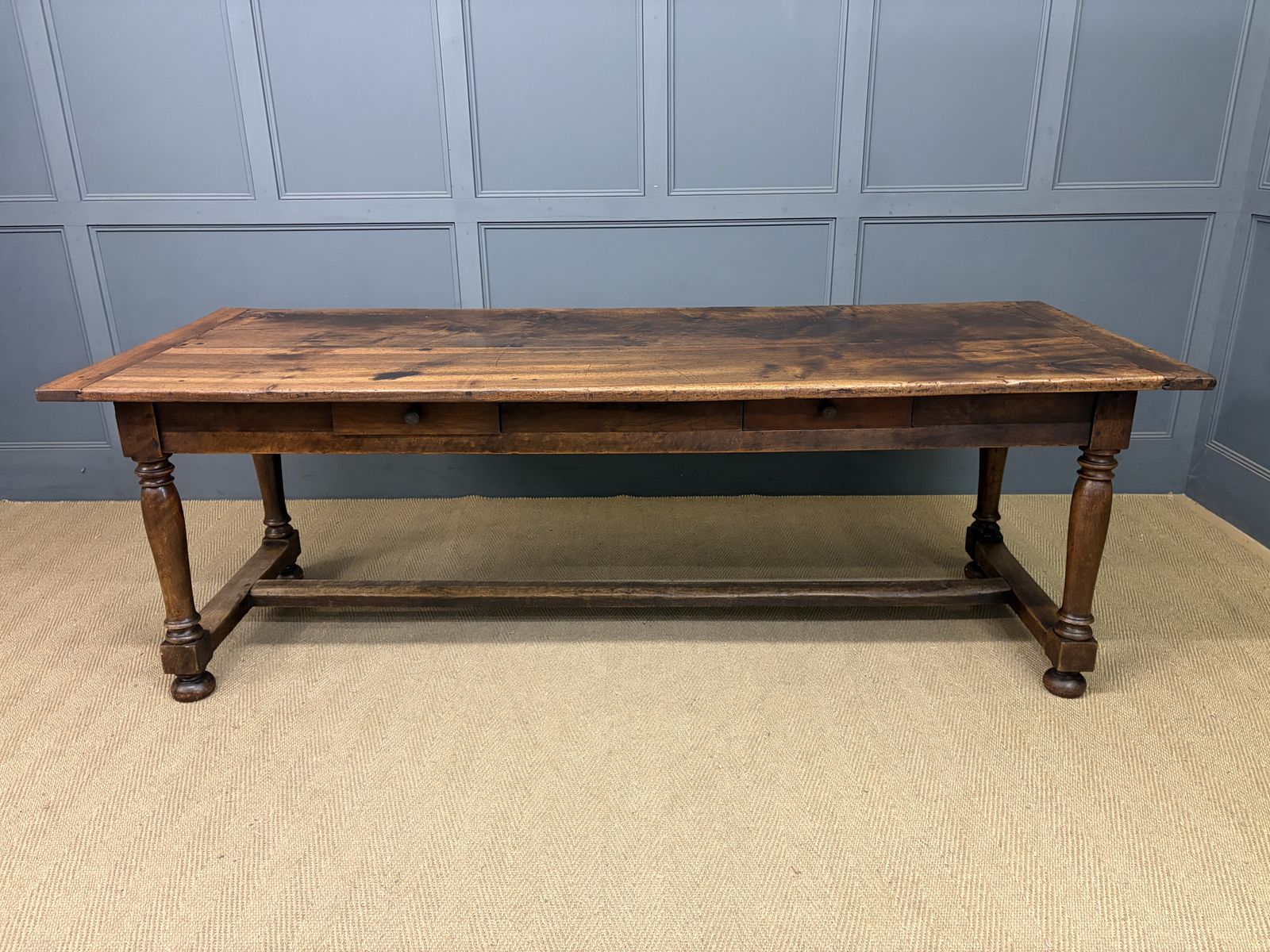 Large Early 19th Century Walnut Refectory Farmhouse Table photo 2975.0
