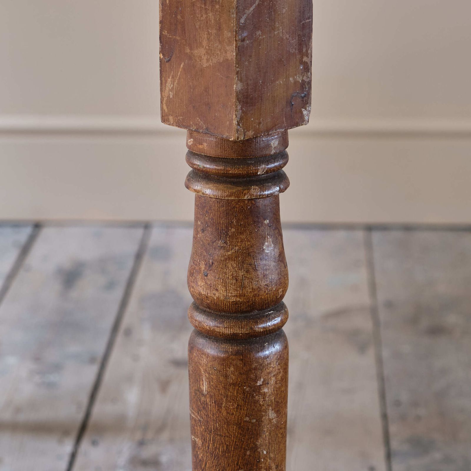 Furniture 19th Century Pine Console In Original Paint photo