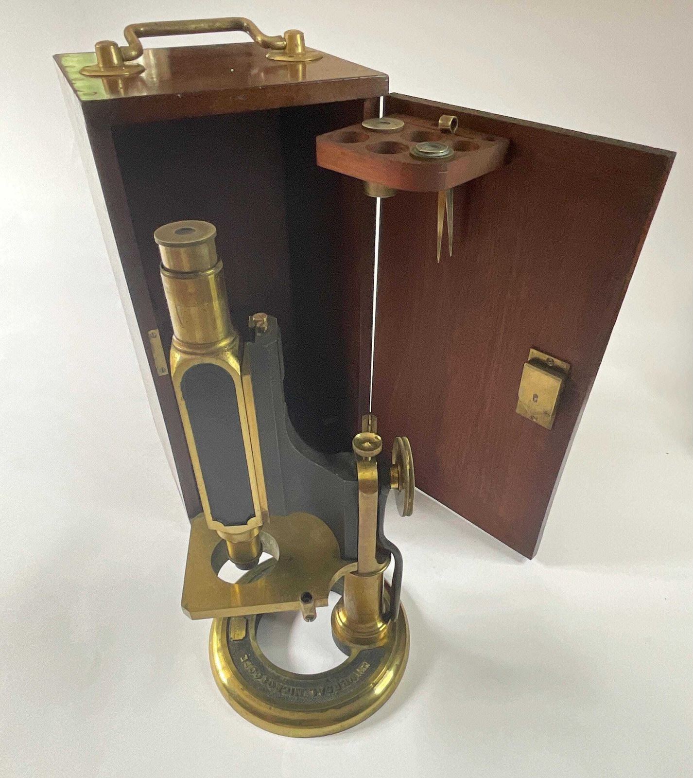 Universal Microscope By Smith, Beck & Beck, 1862, Complete In Original Fitted Mahogany Case