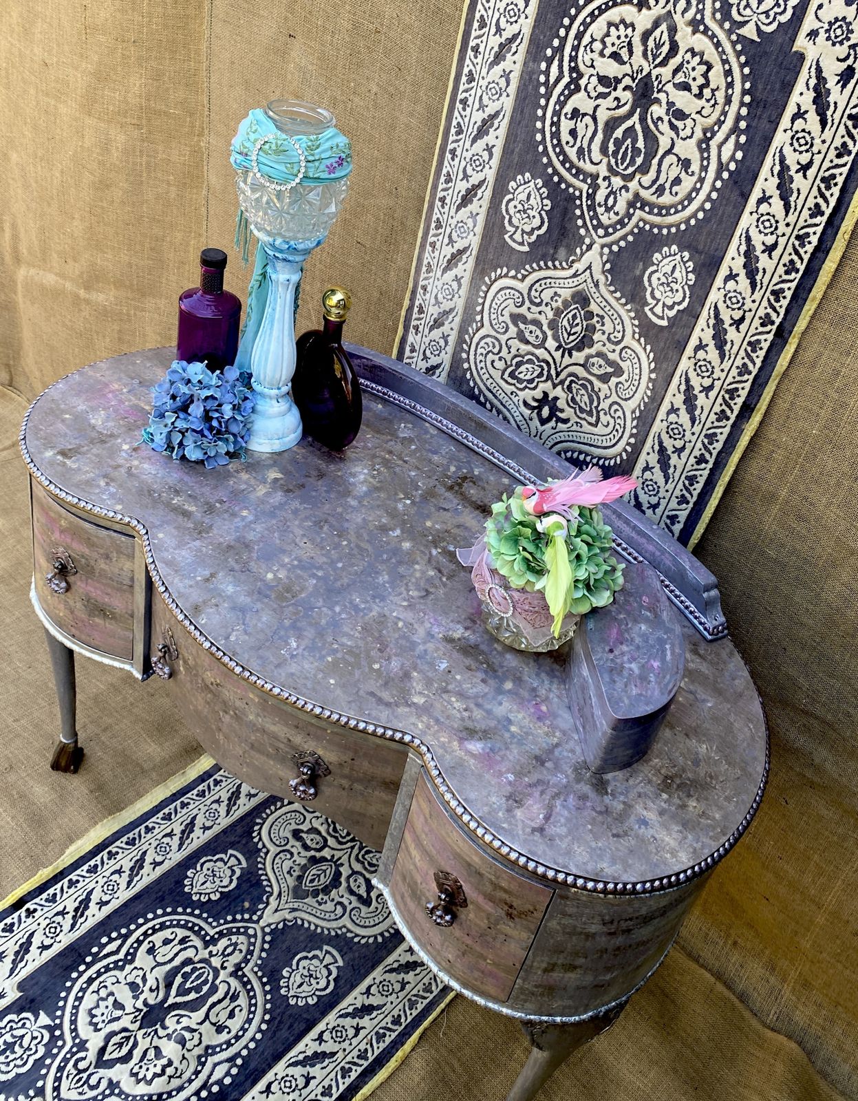 Pearlescent Vintage Dressing Table In A Re Vamp Alchemy photo 495.0
