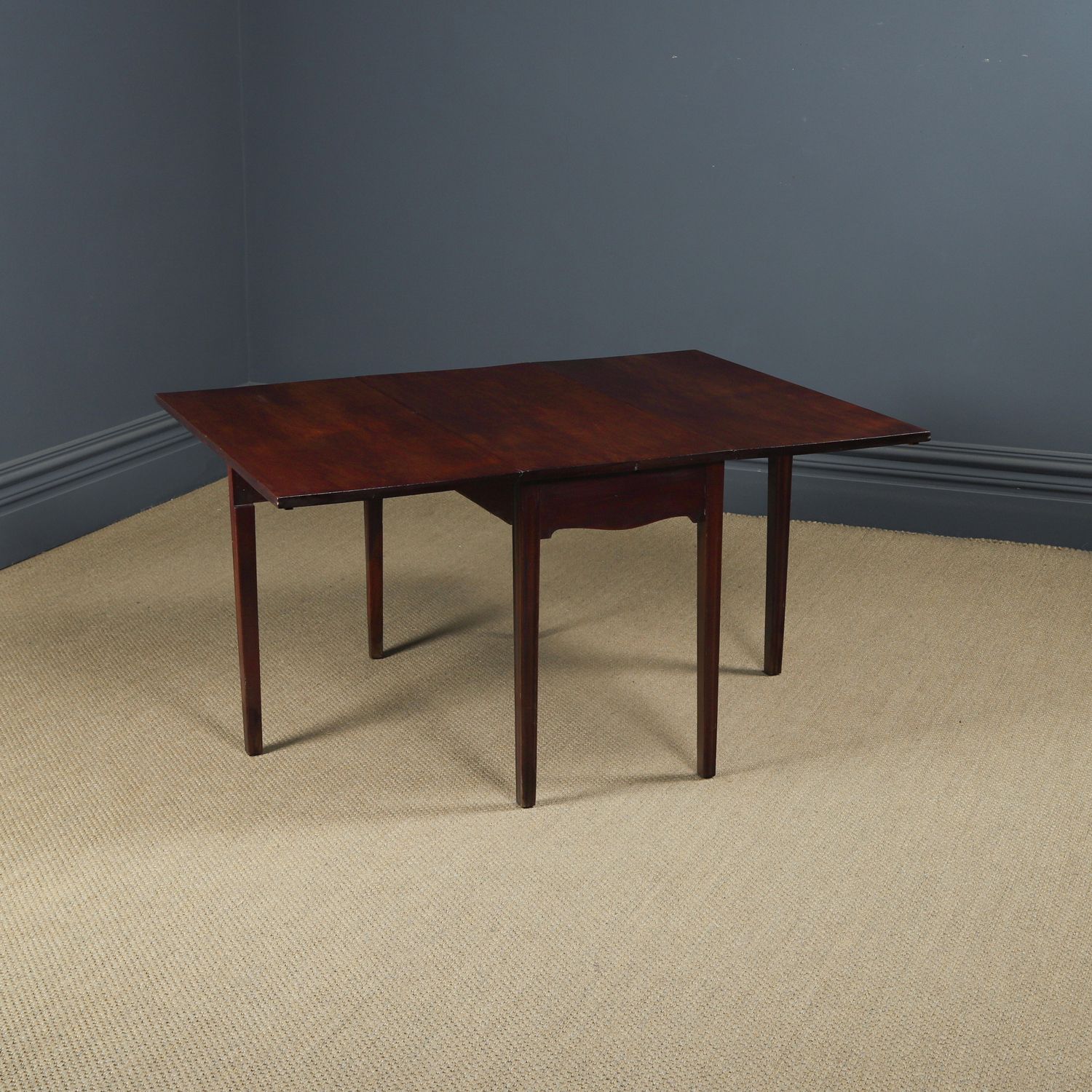 English Georgian Mahogany Folding Centre Dining Table (Circa 1800) photo furniture