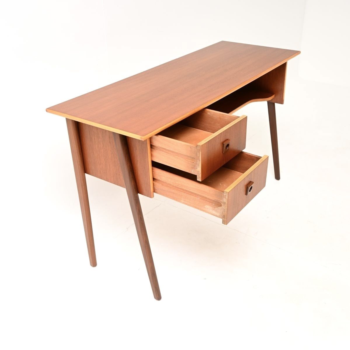 Danish Vintage Teak Free Standing Desk photo vintage