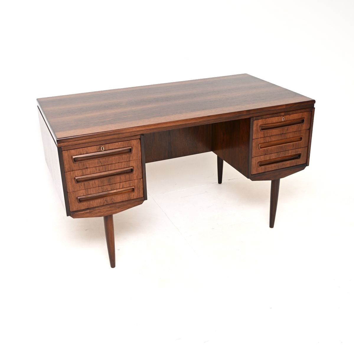 Danish Vintage Rosewood Desk By J. Svenstrup For Ap Mobler