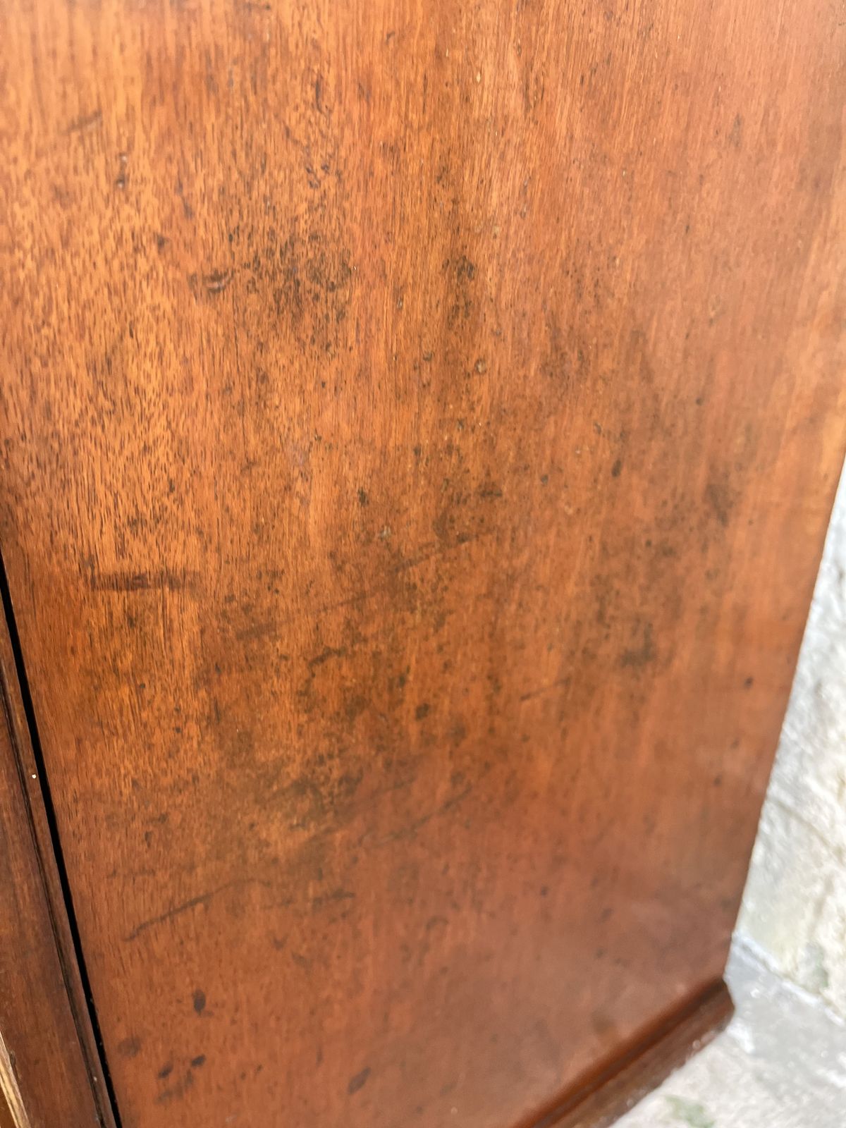 Furniture Small Victorian Mahogany Cupboard With Adjustable Shelves photo