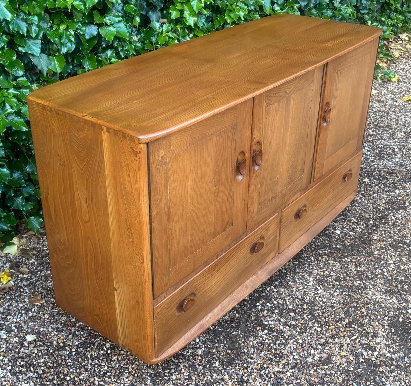 Mid Century Ercol Windsor Elm Sideboard photo 480.0