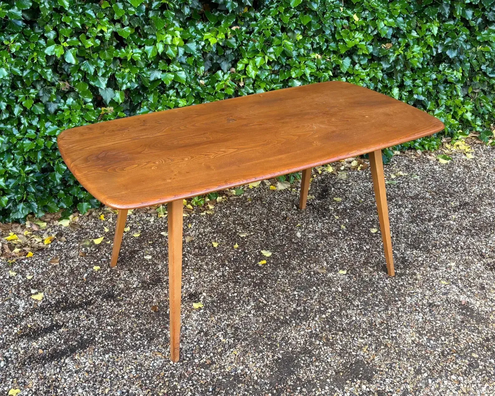 Ercol Mid Century Plank Dining Table C.1960s photo furniture