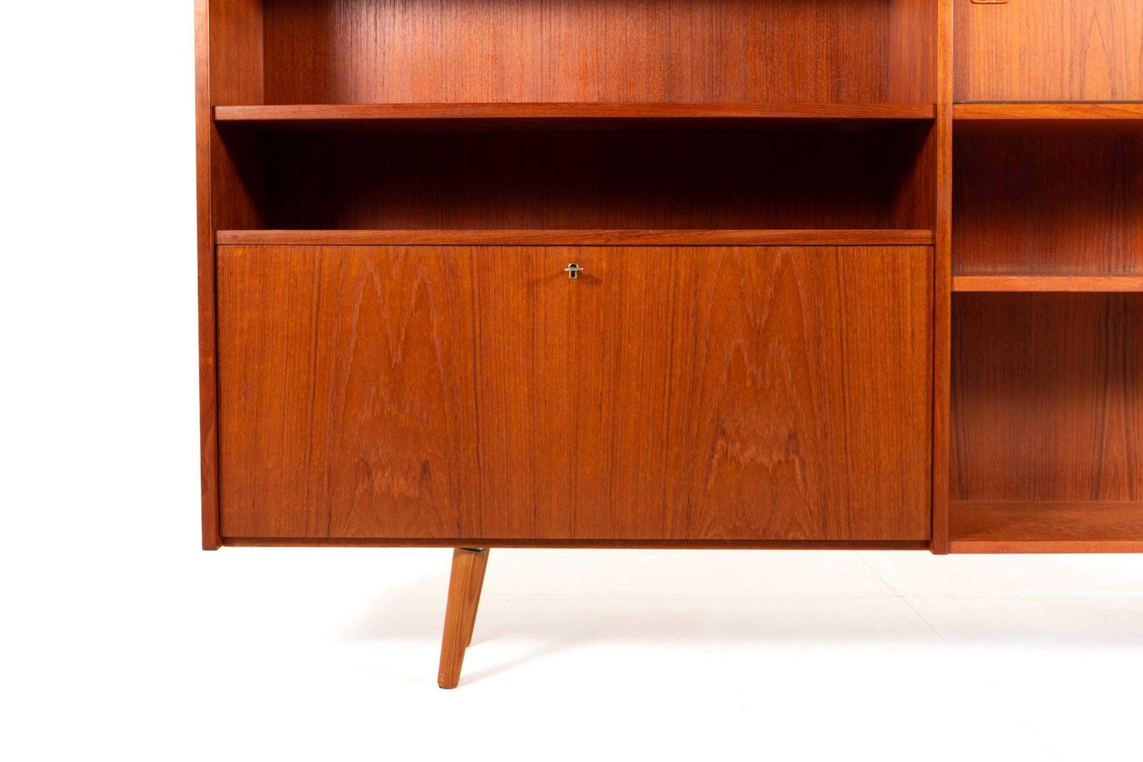 Danish Mid Century Teak Bookcase Cabinet, 1960s photo 1714.0
