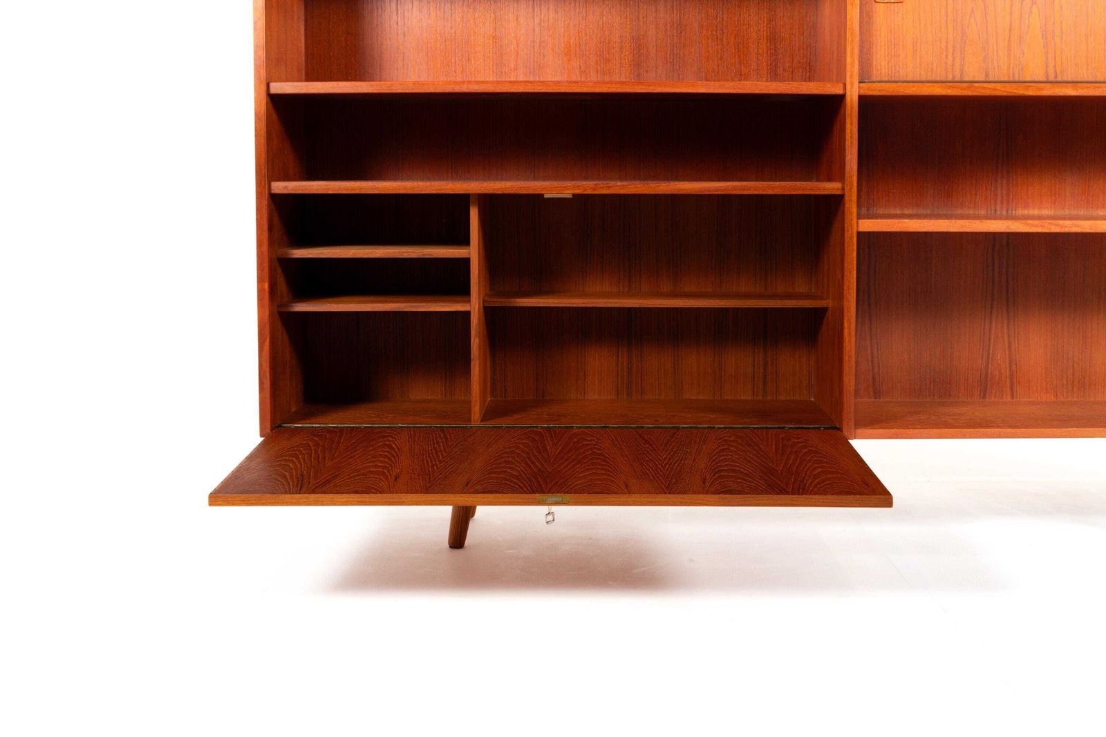 Danish Mid Century Teak Bookcase Cabinet, 1960s photo vinterior