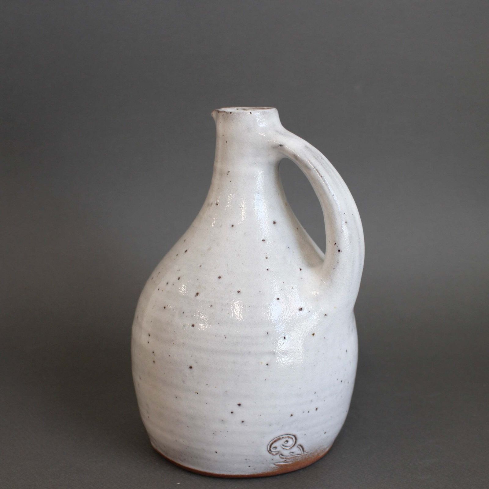 Mid Century French Ceramic Pitcher By Pierlot (Circa 1960s) photo for sale
