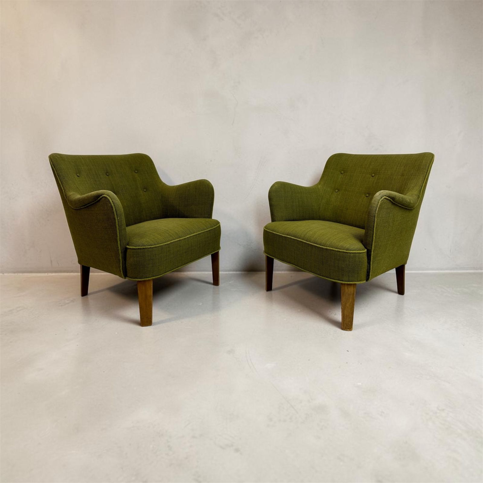 Pair Of Model 1748 Armchairs By Peter Hvidt For Fritz Hansen, Denmark, Circa 1950s photo furniture