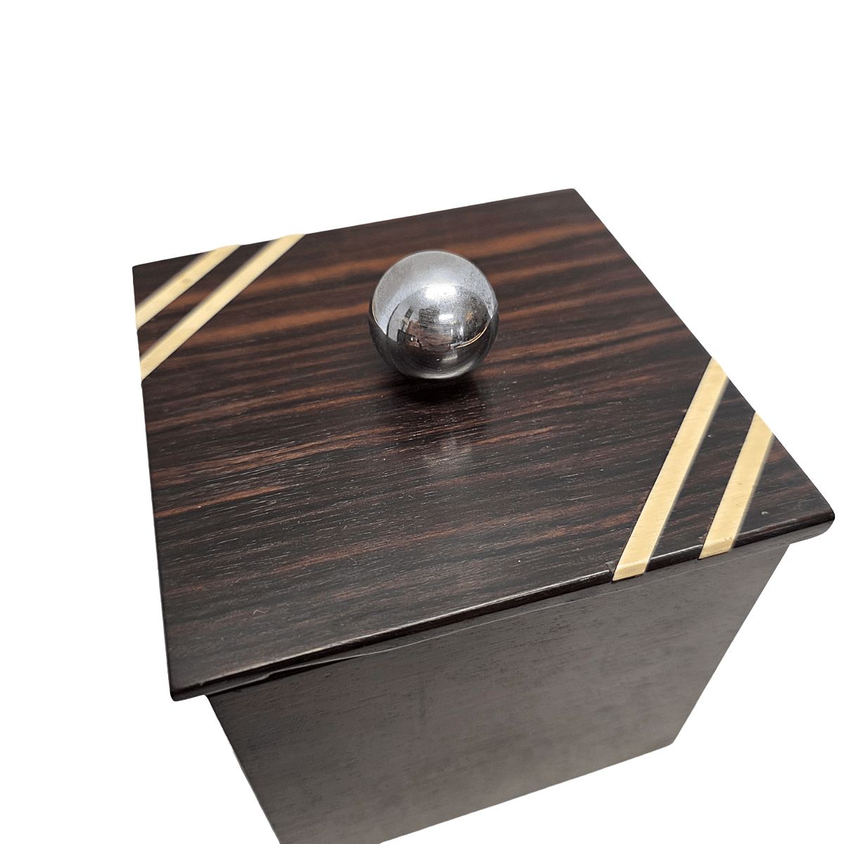 Franse art deco rozenhout doos met deksel photo Woonaccessoires