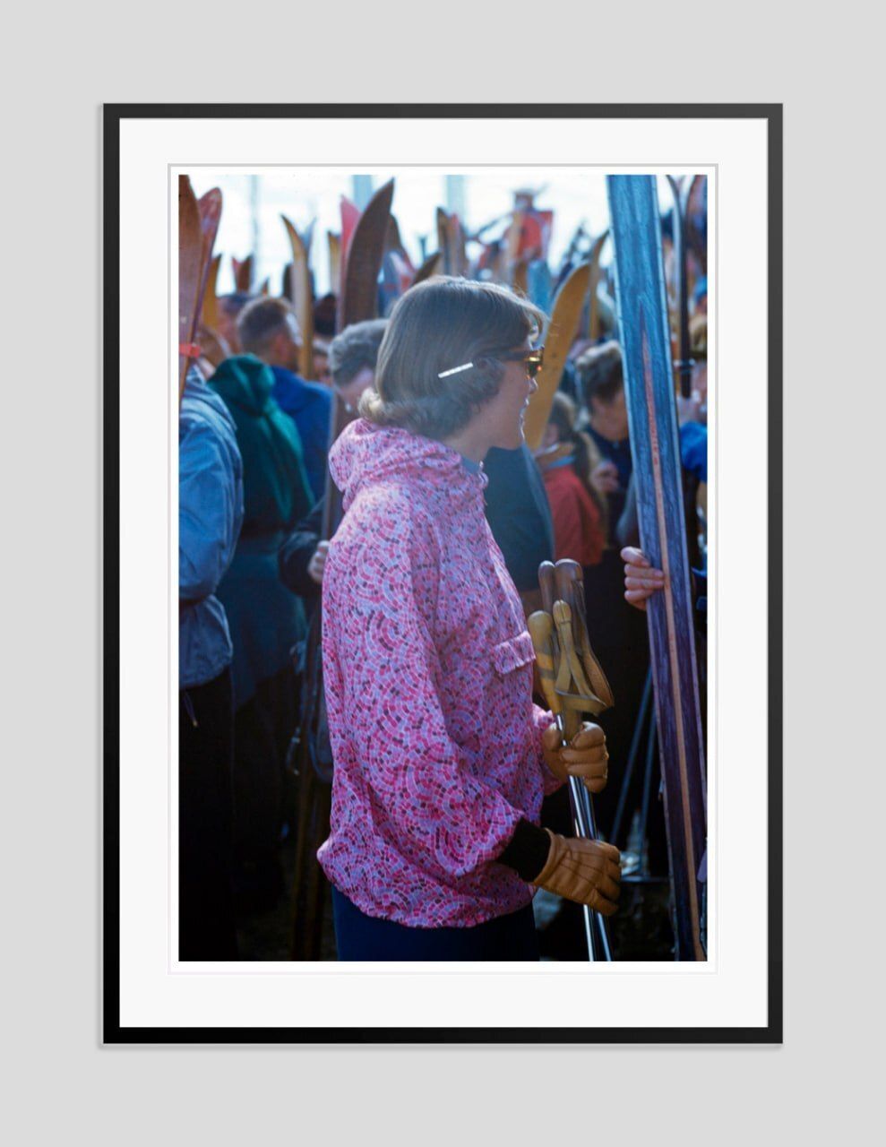 Toni Frissell 'Party In Pink' Archival Pigment Print Framed In Black photo furniture