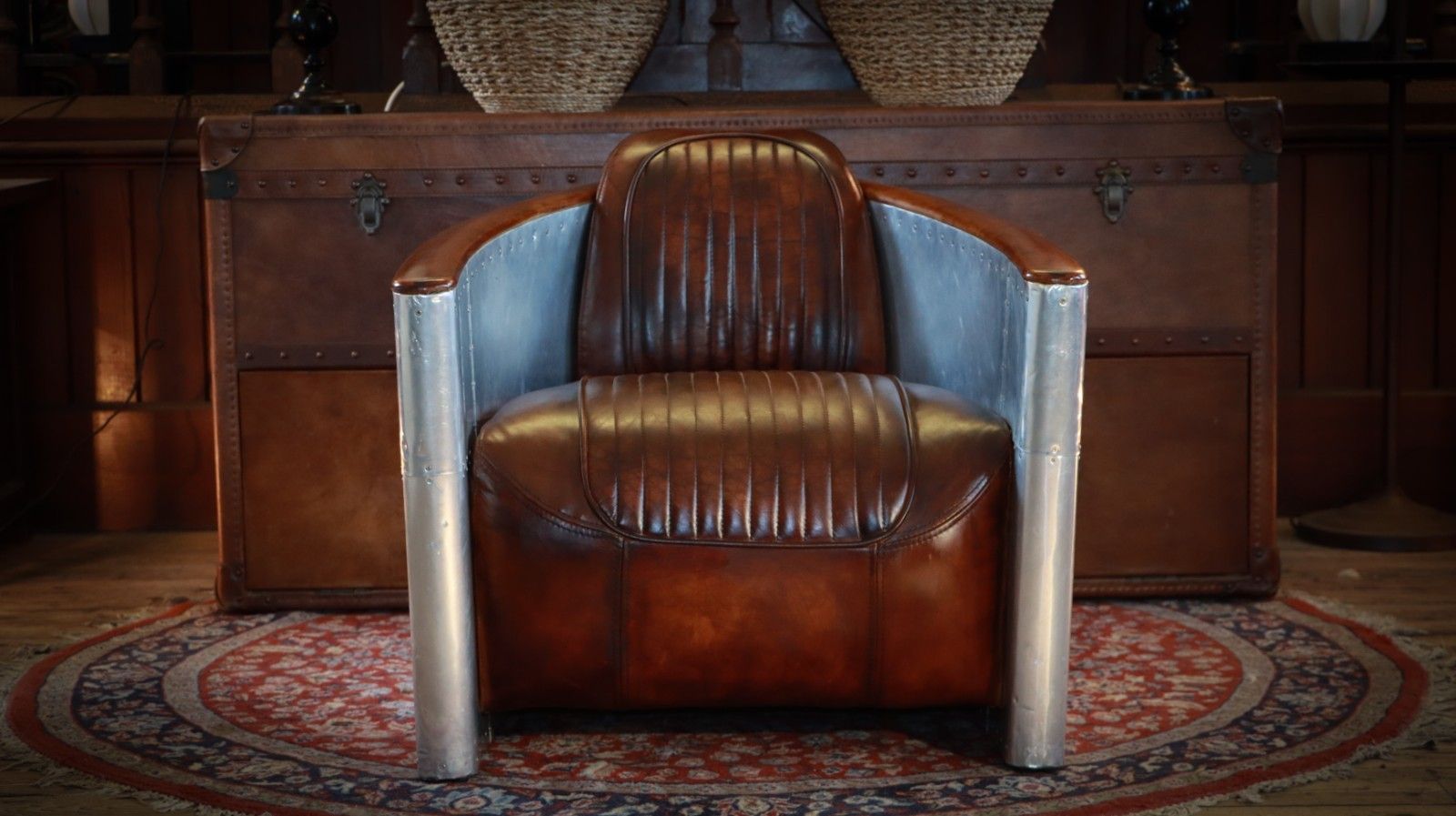 Stunning Timothy Oulton Aviator Tomcat Club Armchair In Buck'dn Brok'n Leather🚚 photo furniture
