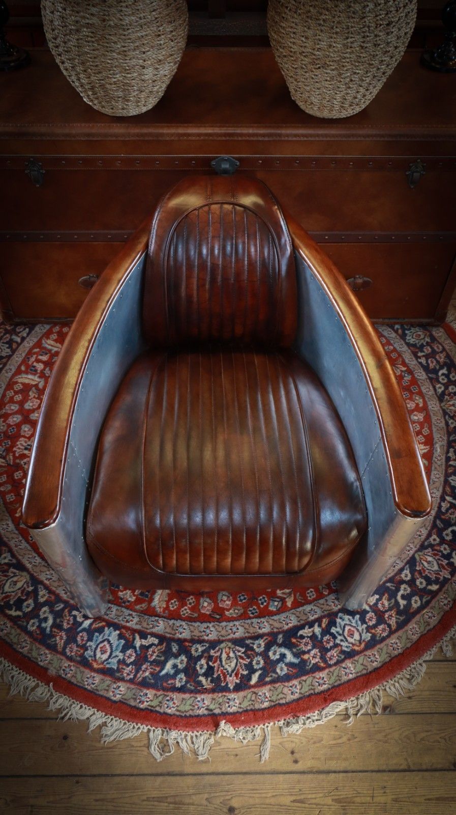 photo for sale Stunning Timothy Oulton Aviator Tomcat Club Armchair In Buck'dn Brok'n Leather🚚