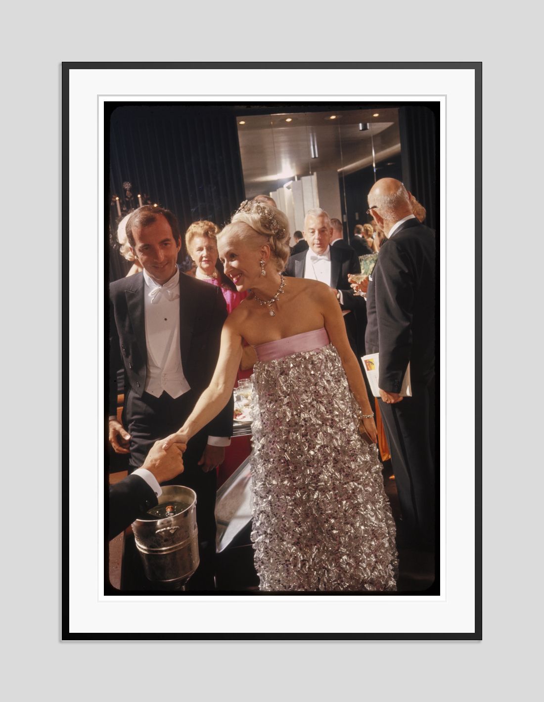 Toni Frissell 'Greetings At The Opera House' Archival Pigment Print Framed In Black photo furniture