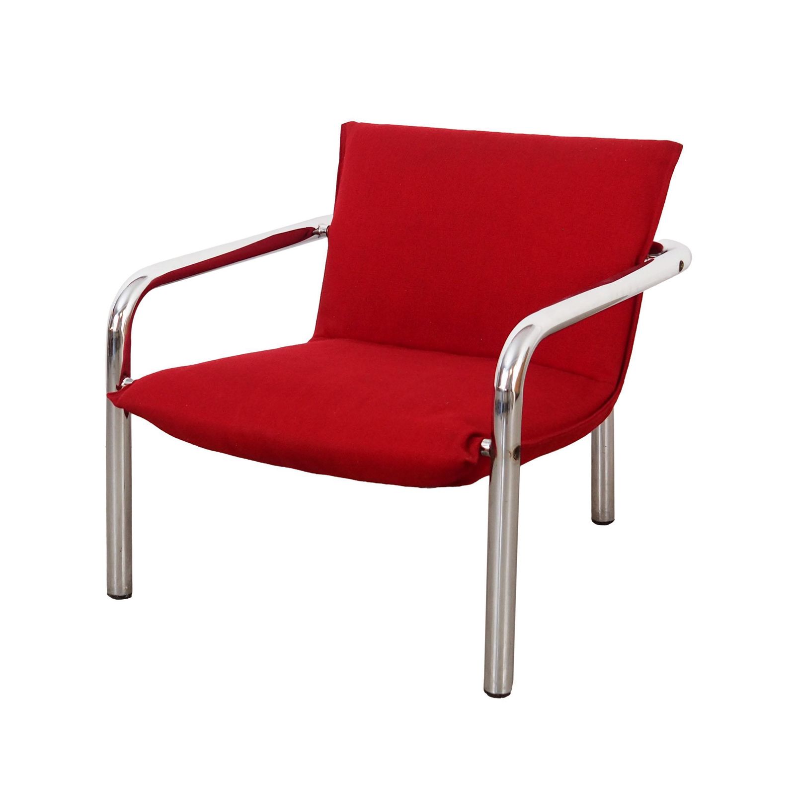 Rode Fauteuil, Italiaans Design, Jaren 1970, Made In Italy