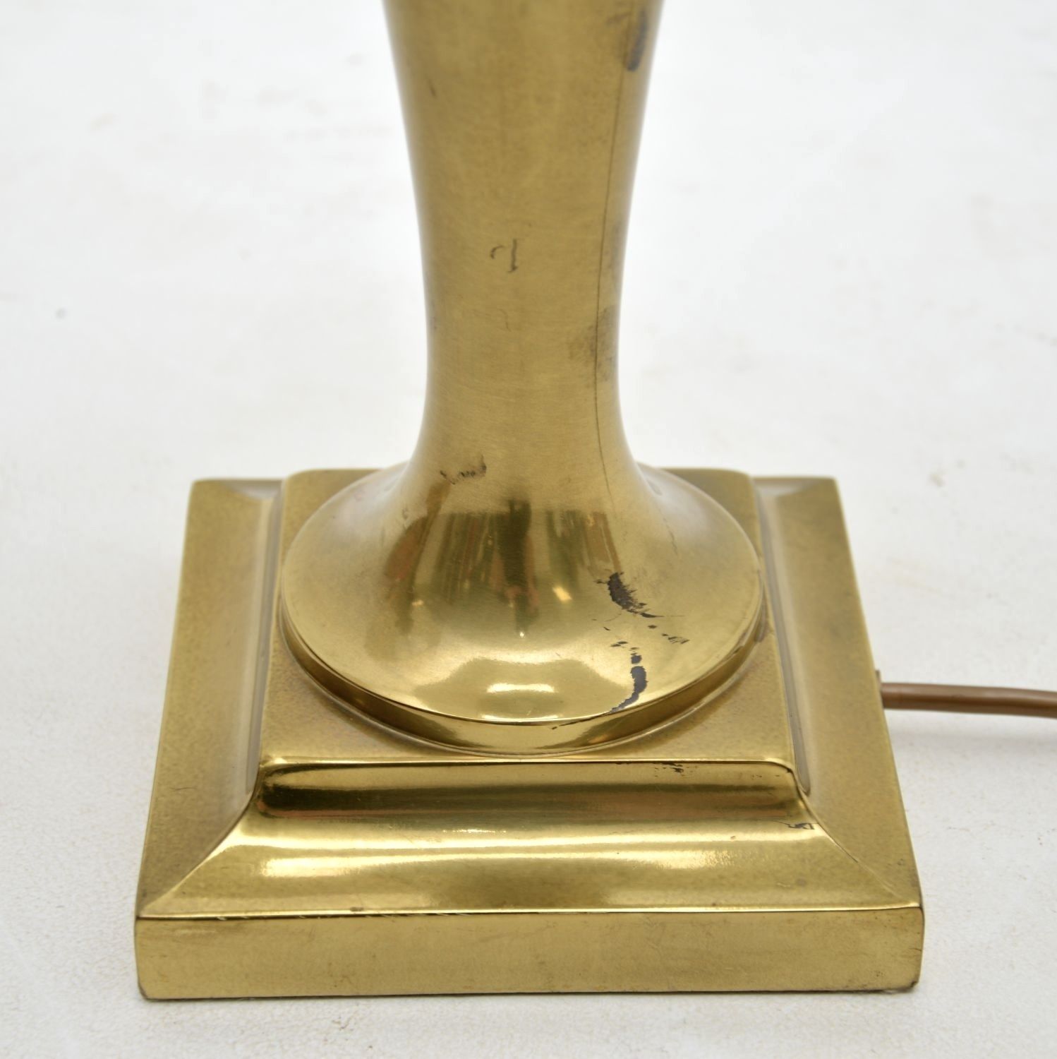 Pair Of Vintage Brass Table Lamps photo vinterior