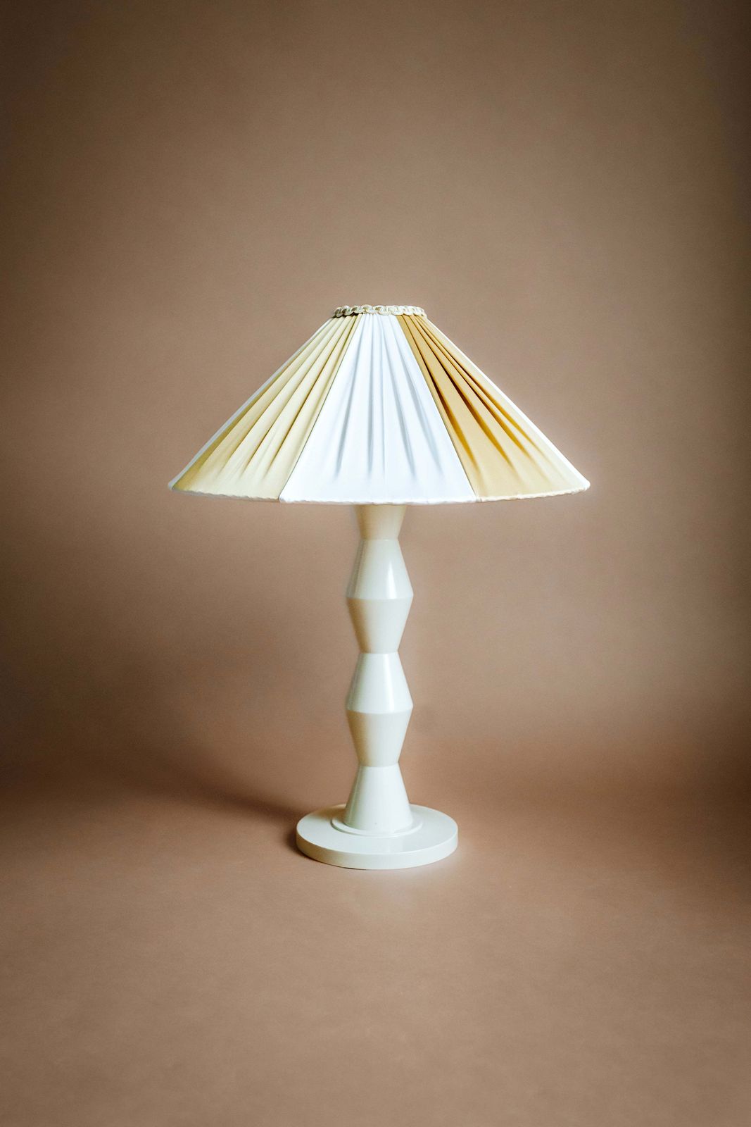 The Fitz Hand Turned Wood Ivory Table Lamp