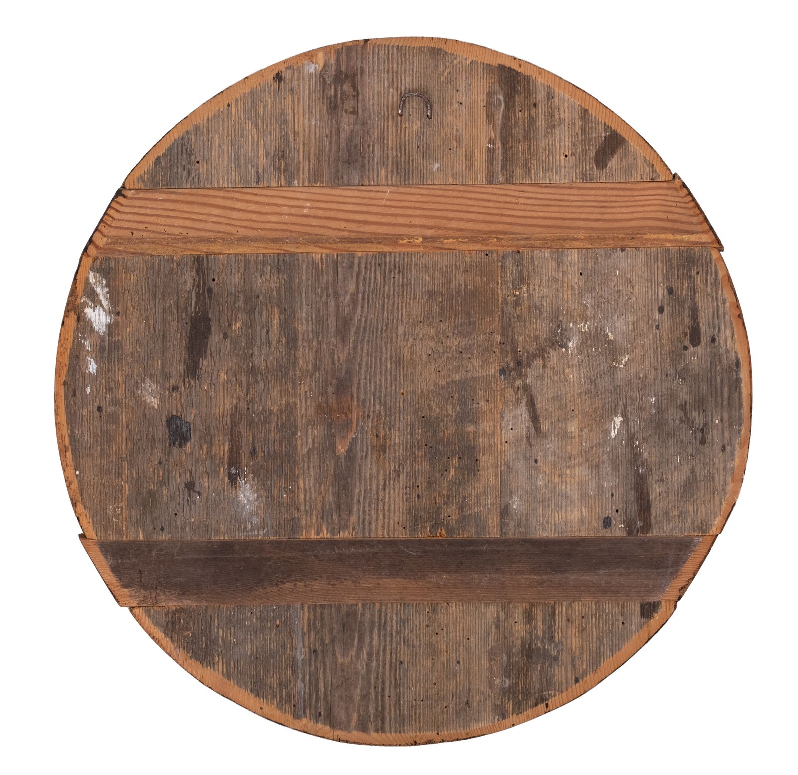 photo furniture Rond Volkskunst Schilderij Met Handgeschilderd Winterlandschap – Duitsland