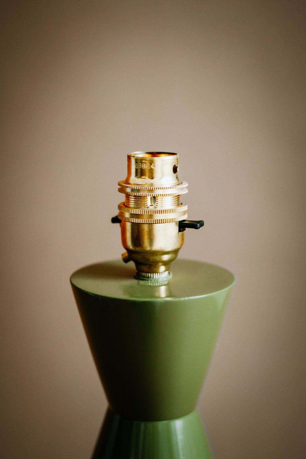 The Fitz Hand Turned Wood Olive Table Lamp photo 340.0