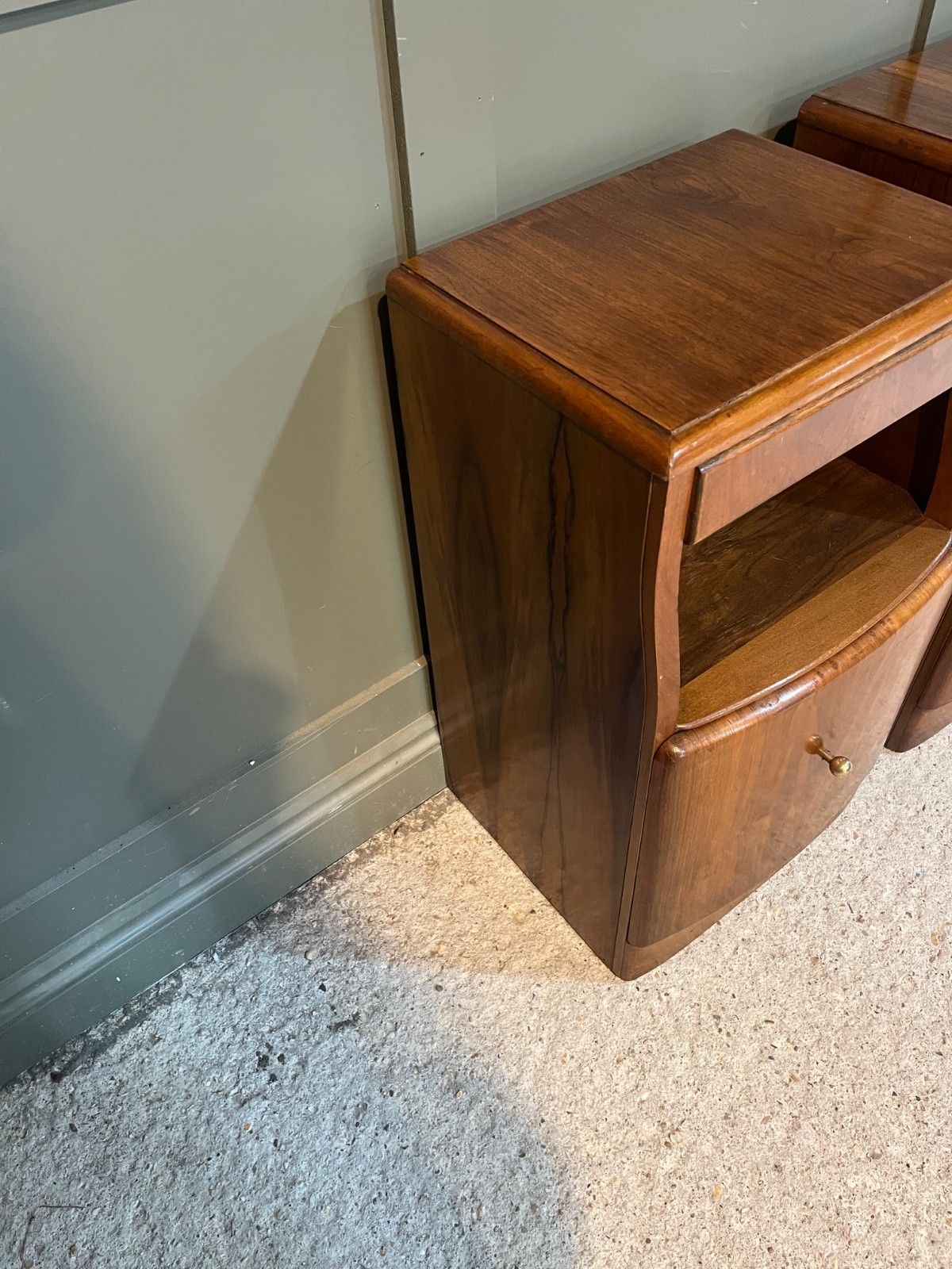 Vintage Bedside Cabinets Circa 1950’s Wood, Beautiful Condition photo vinterior
