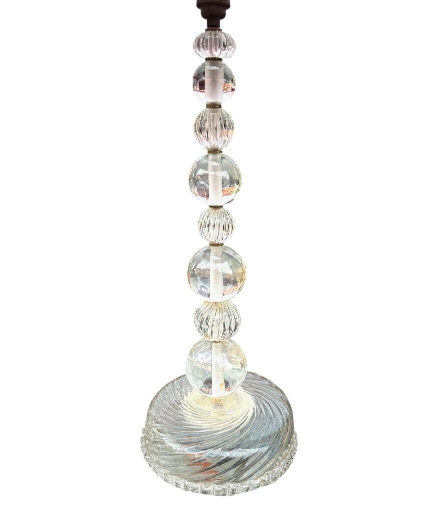 A Pair Of Large 1970s Murano Glass Lamps Attributed To Barovier & Toso photo buy
