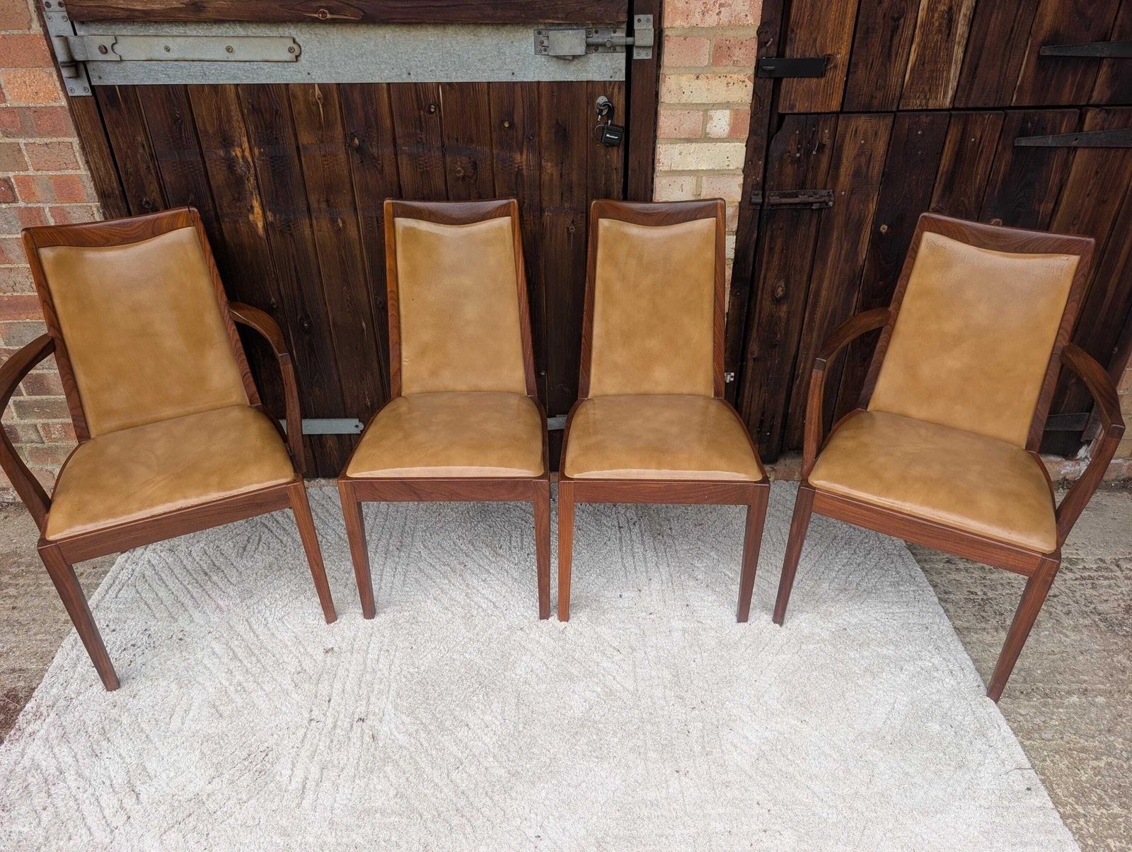 Set Of 4 X G Plan Teak Mid Century Dining Chairs photo furniture