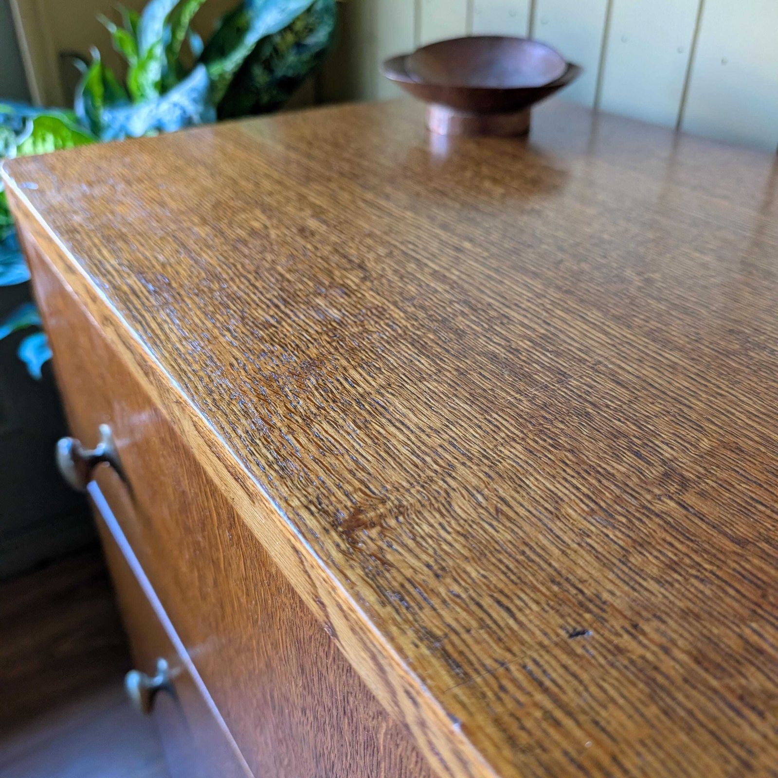 Small 1950s Oak Chest Of Drawers photo 235.0