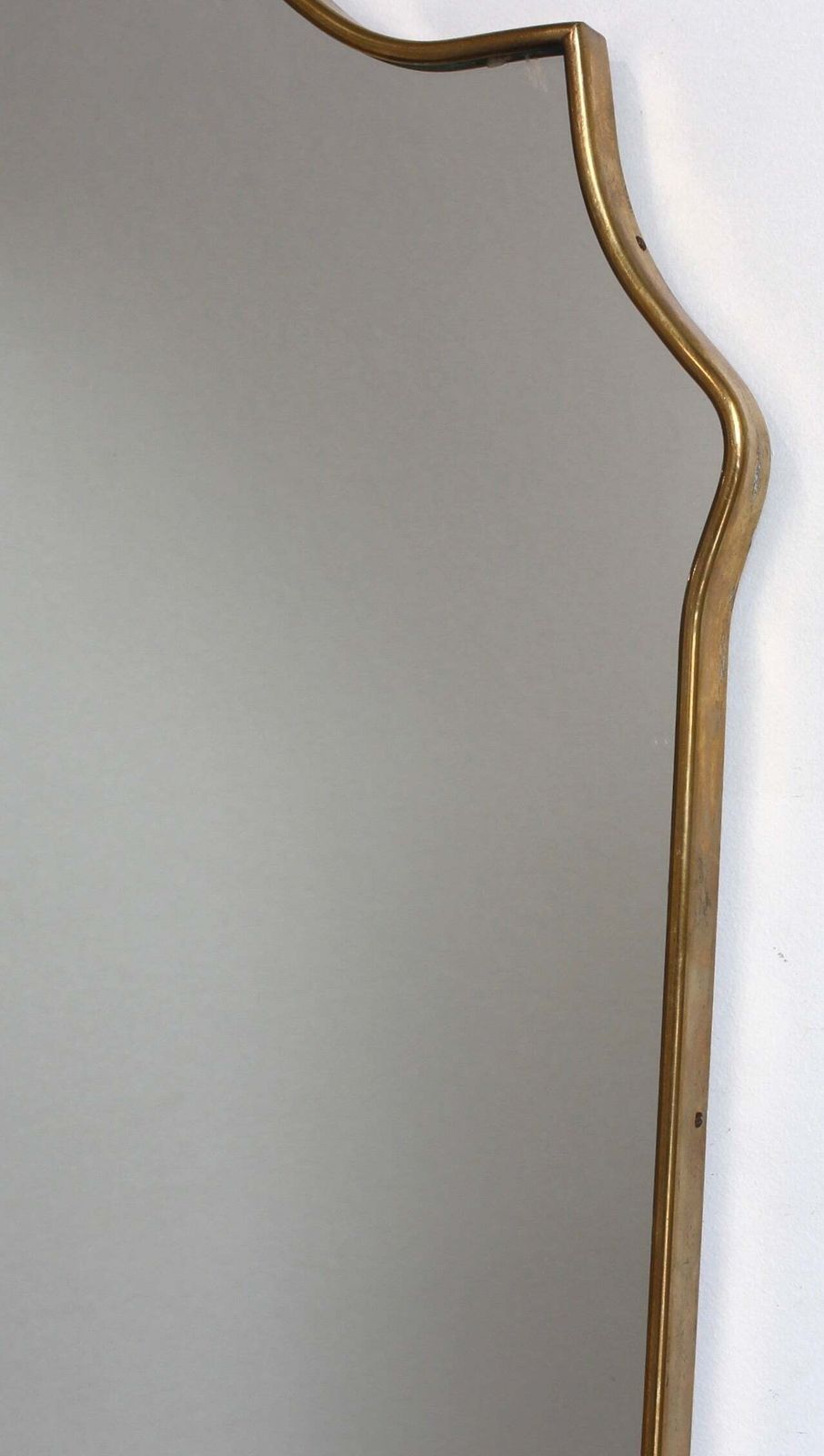 Mid Century Italian Wall Mirror With Brass Frame (Circa 1960s) photo 1440.0