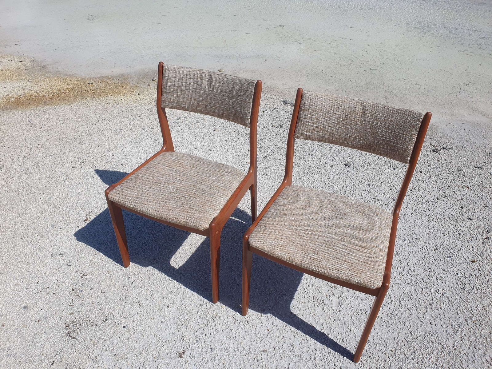 A Pair Of Model 7171 Dining Chairs By Johannes Andersen For Udlum Mobelfabrik. Denmark. photo buy