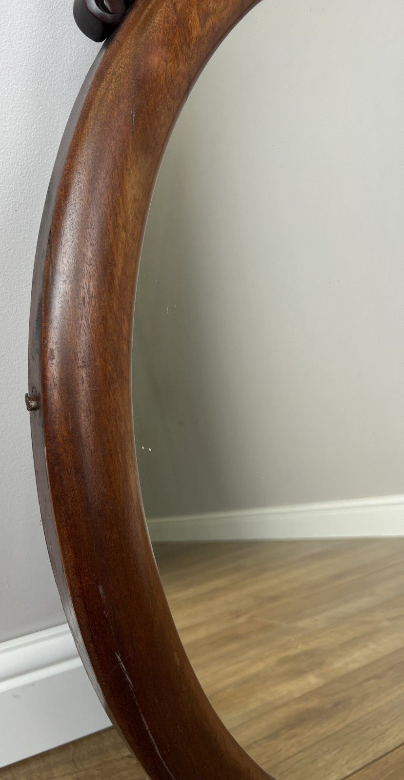 Mirror Antique French Walnut Ornate Wall Mirror Decorative Frame Lot 6135 photo 199.0