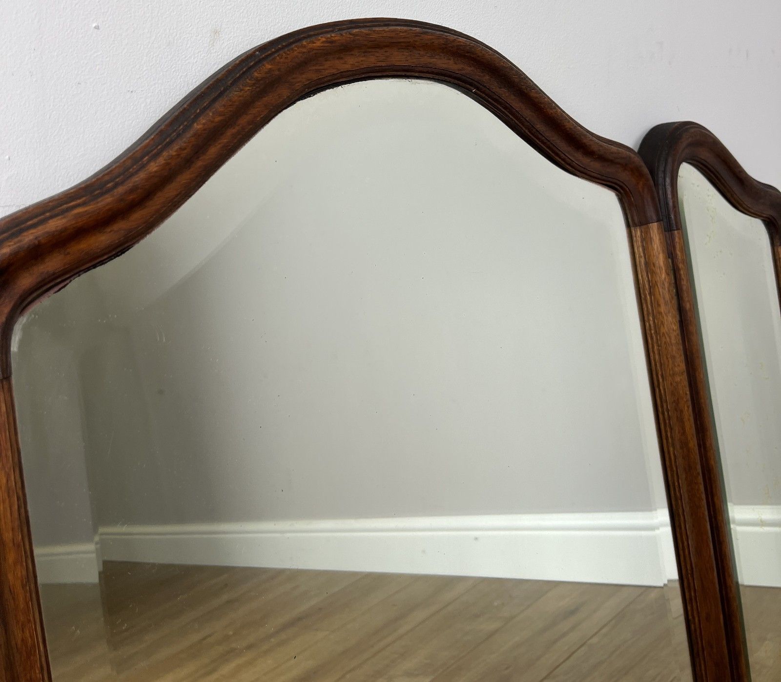 Mirror Antique French Oak Triple Folding Carved Dressing Table Mirror Lot 6137 photo 169.0