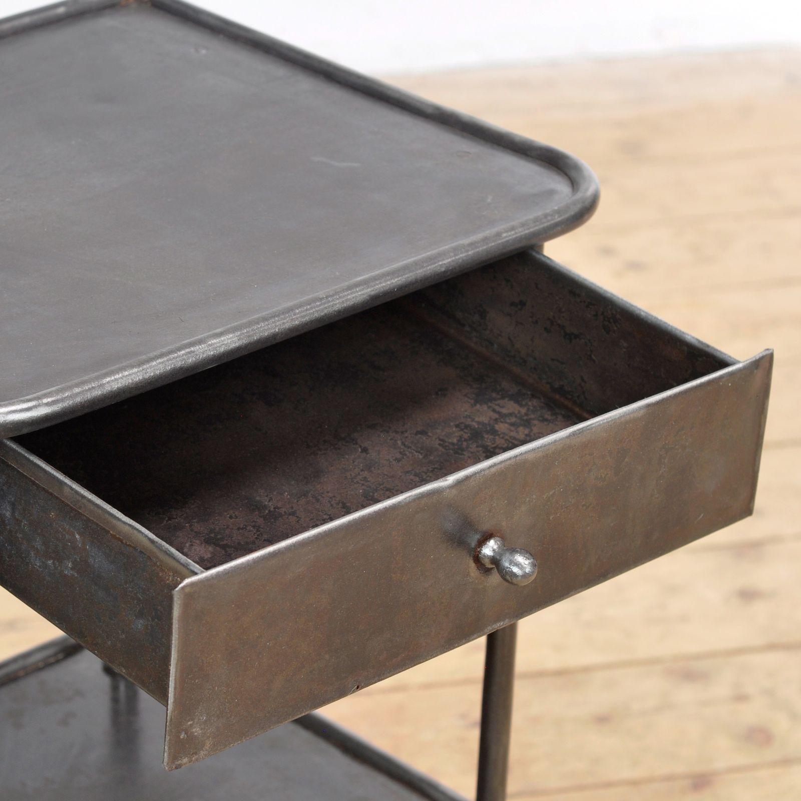 Set Of Iron Bedside Tables, 1910s photo vinterior