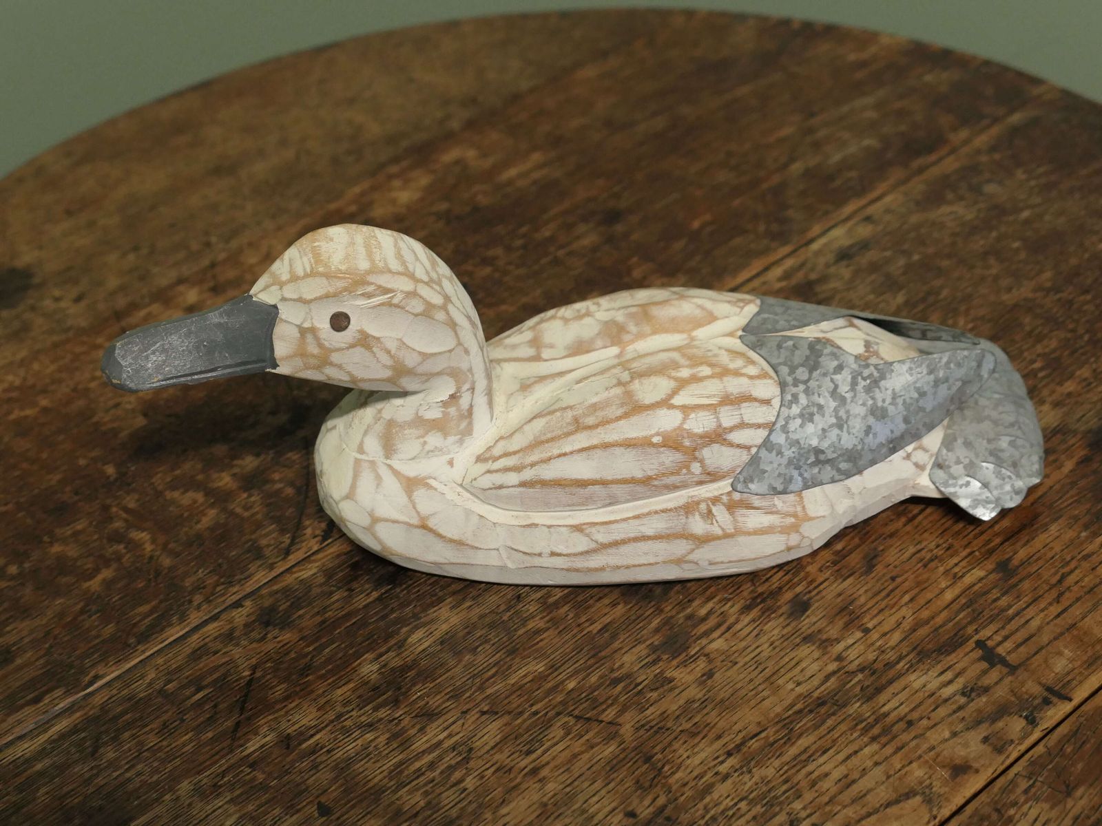 A Decorative French Shabby Brutalist Decoy Duck This Is A Good Sound Piece Of French Coun
