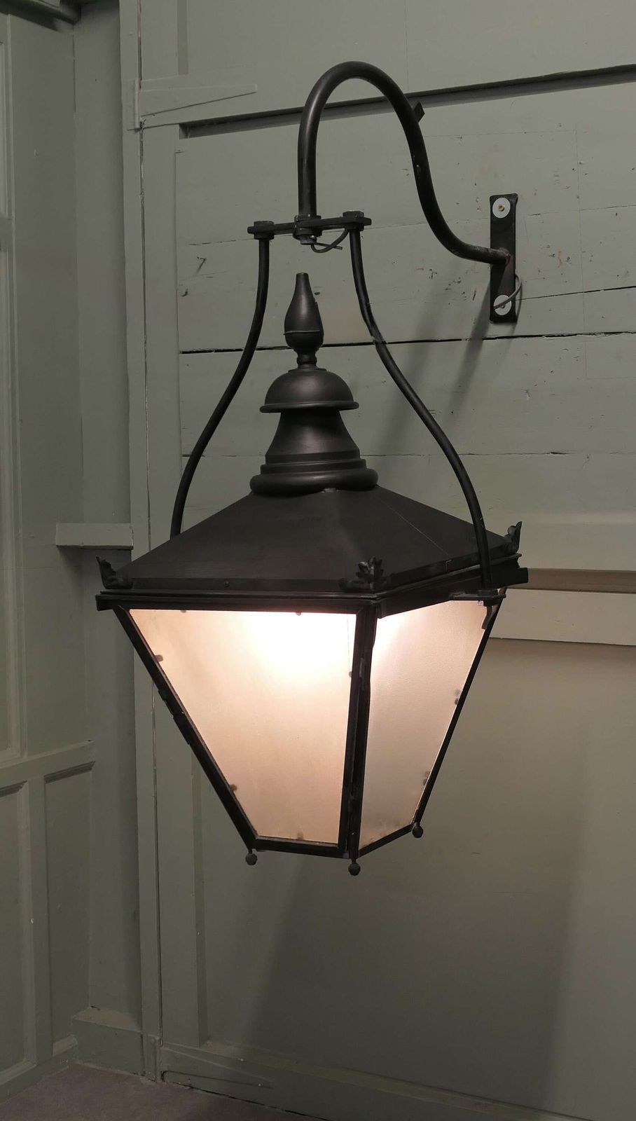 Huge Painted Copper Wall Lantern 4ft4” High This Is An Enormous Copper Wall Lantern photo furniture