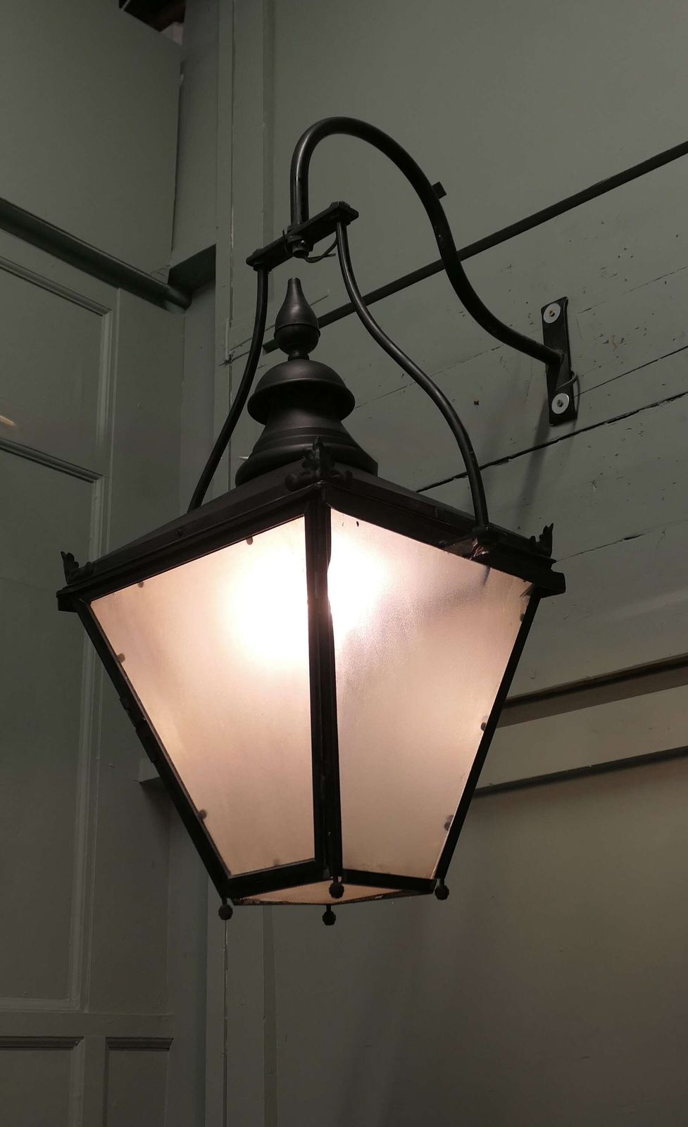 Huge Painted Copper Wall Lantern 4ft4” High This Is An Enormous Copper Wall Lantern photo Lighting