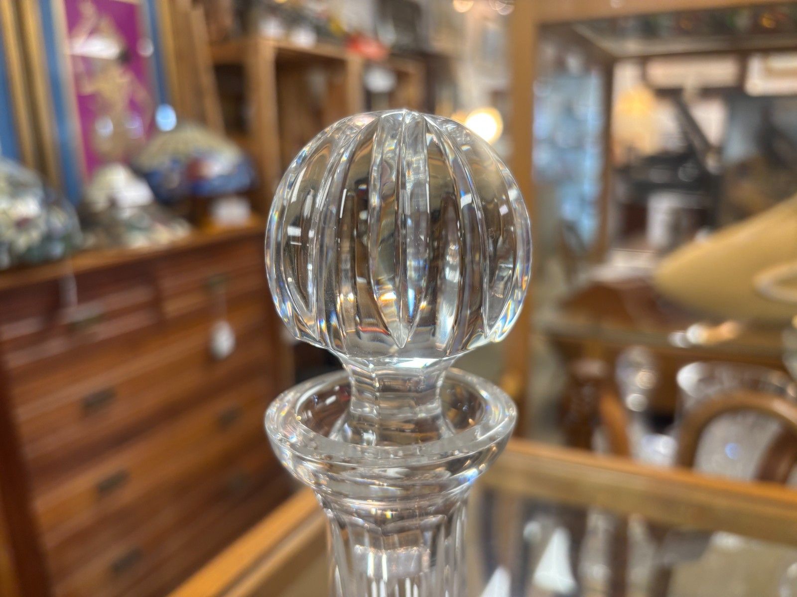 Waterford Crystal Lismore Ships Decanter With Stopper photo furniture