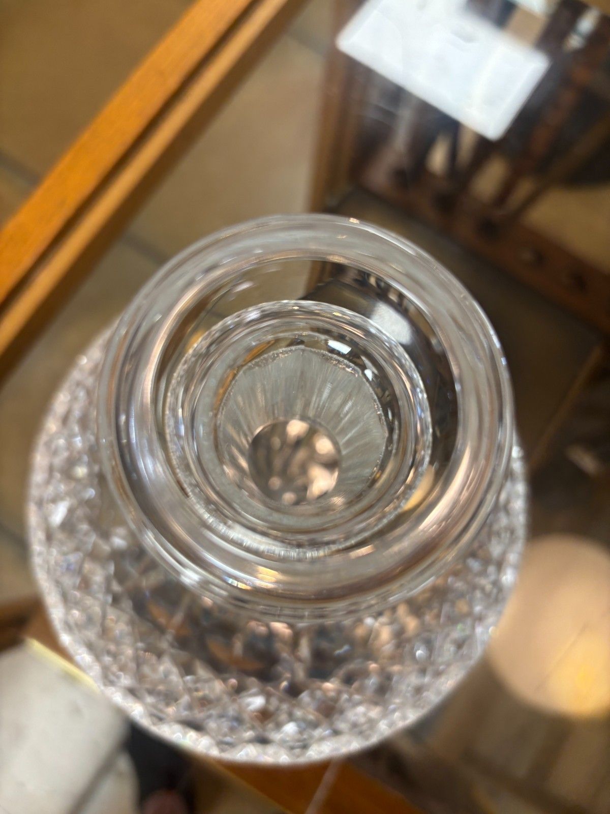 photo furniture Waterford Crystal Lismore Ships Decanter With Stopper
