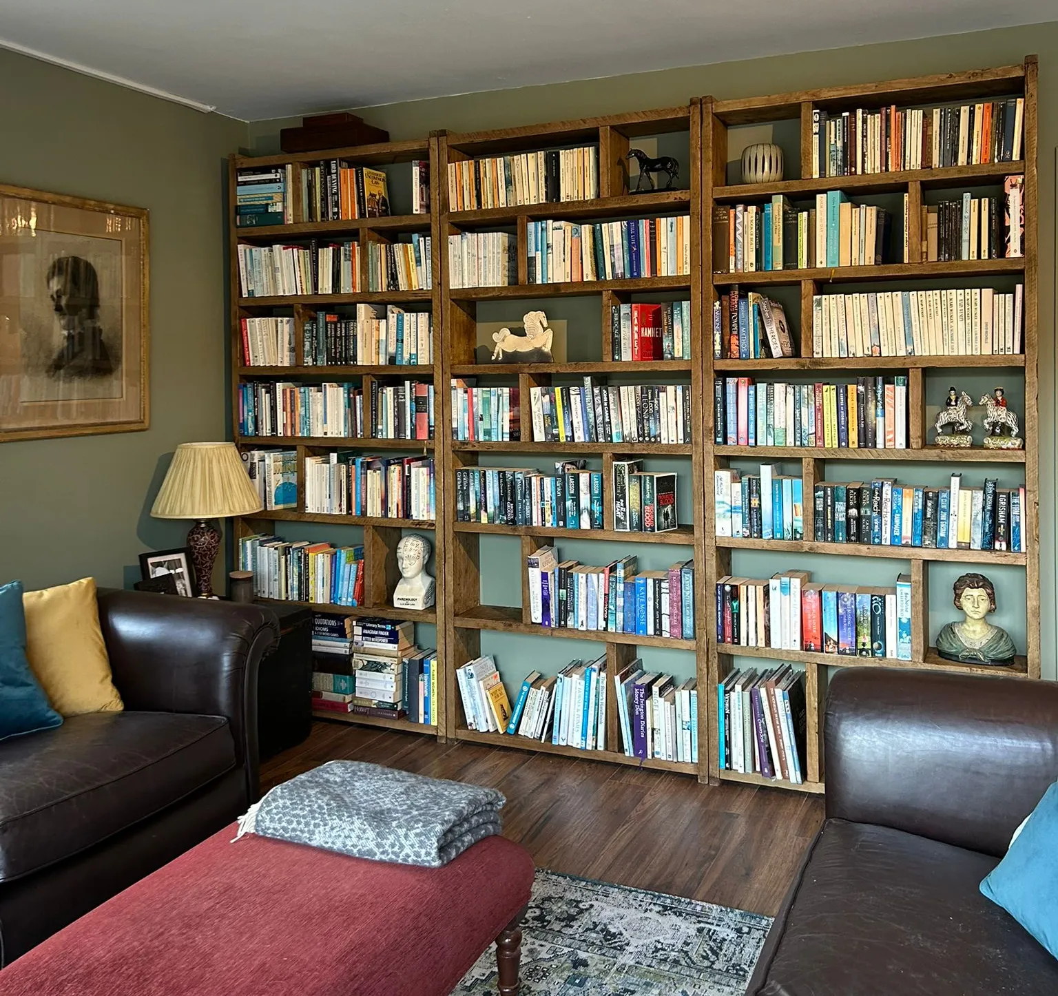 Bespoke Reclaimed Wood Furniture Made To Order Shelving Bookcases Units Built In Alcove 10