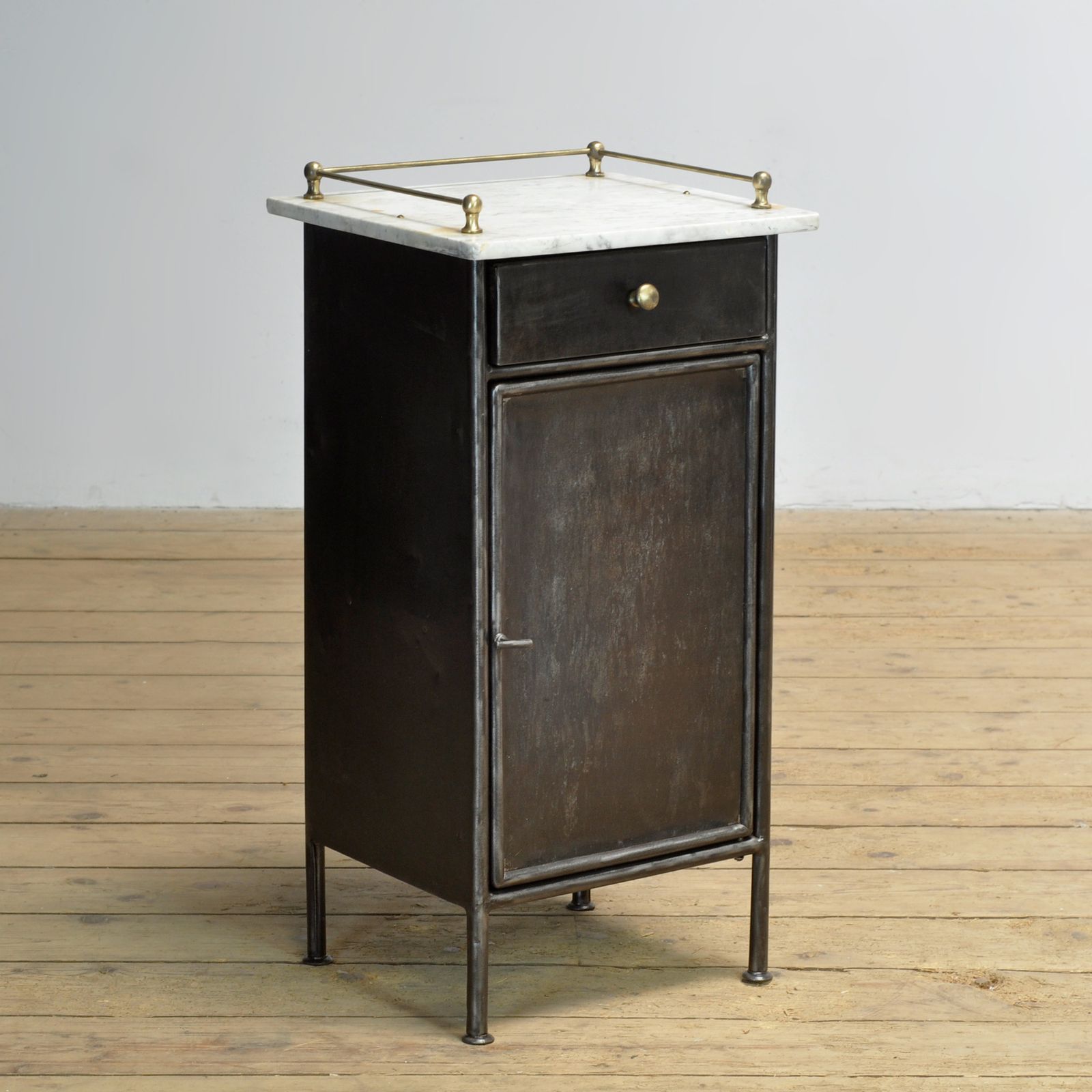 Iron Bedside Table, Circa 1920