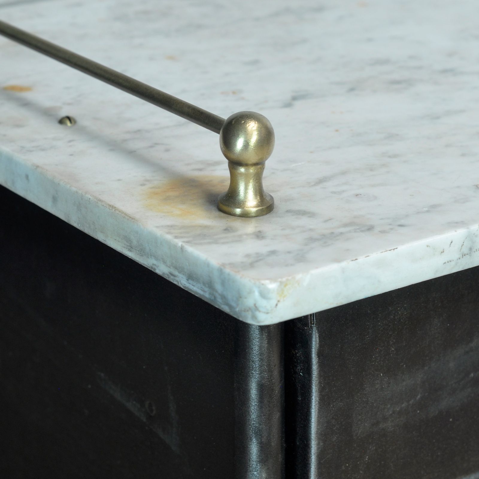 Iron Bedside Table, Circa 1920 photo 450.0