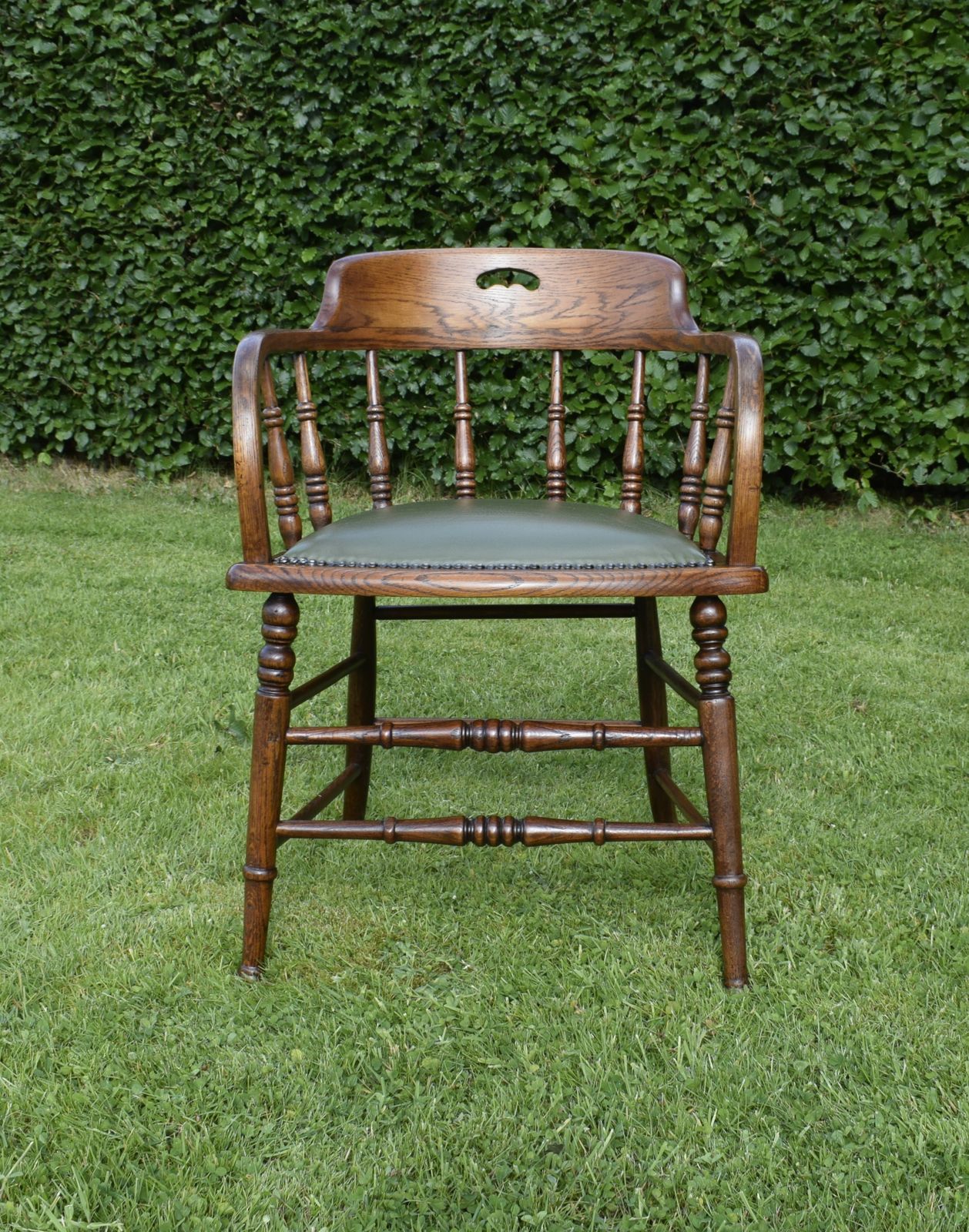 Early 20th Century Oak Desk Chair photo 390.0