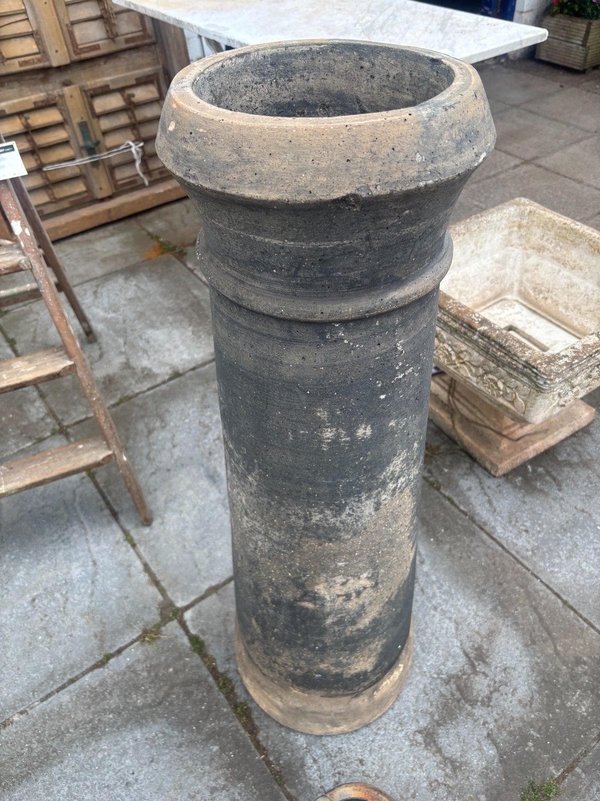 Antique Large Terracotta Chimney Pot photo 95.0