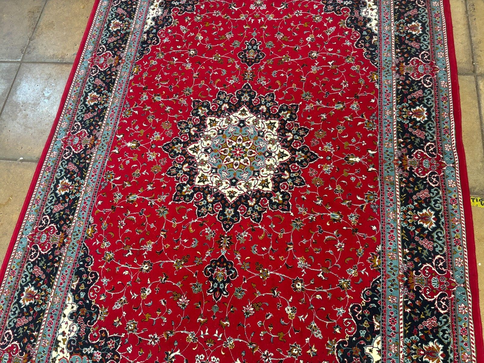 1990's Handmade Hand Knotted Shahin Large Rug photo for sale