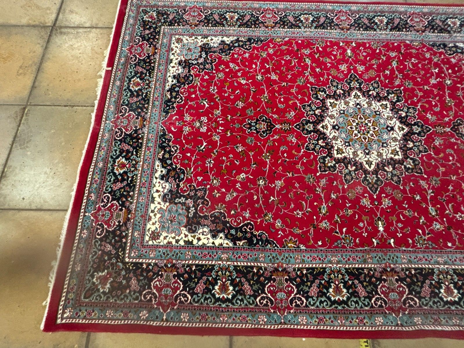1990's Handmade Hand Knotted Shahin Large Rug photo buy