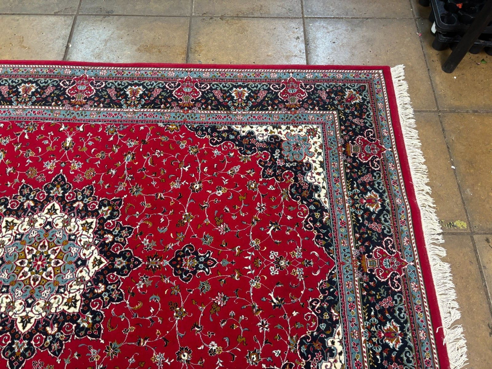 photo furniture 1990's Handmade Hand Knotted Shahin Large Rug