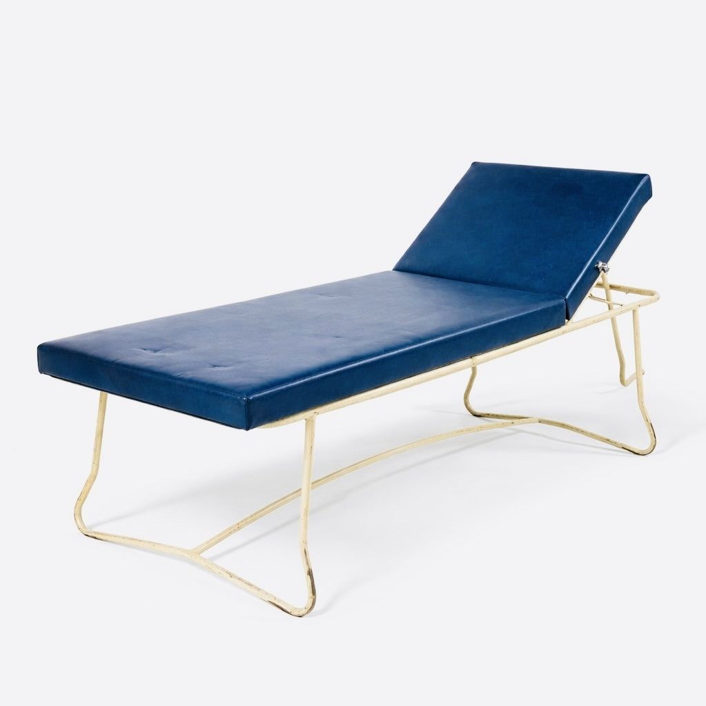 Mid Century Adjustable Daybed / Examination Couch photo vintage