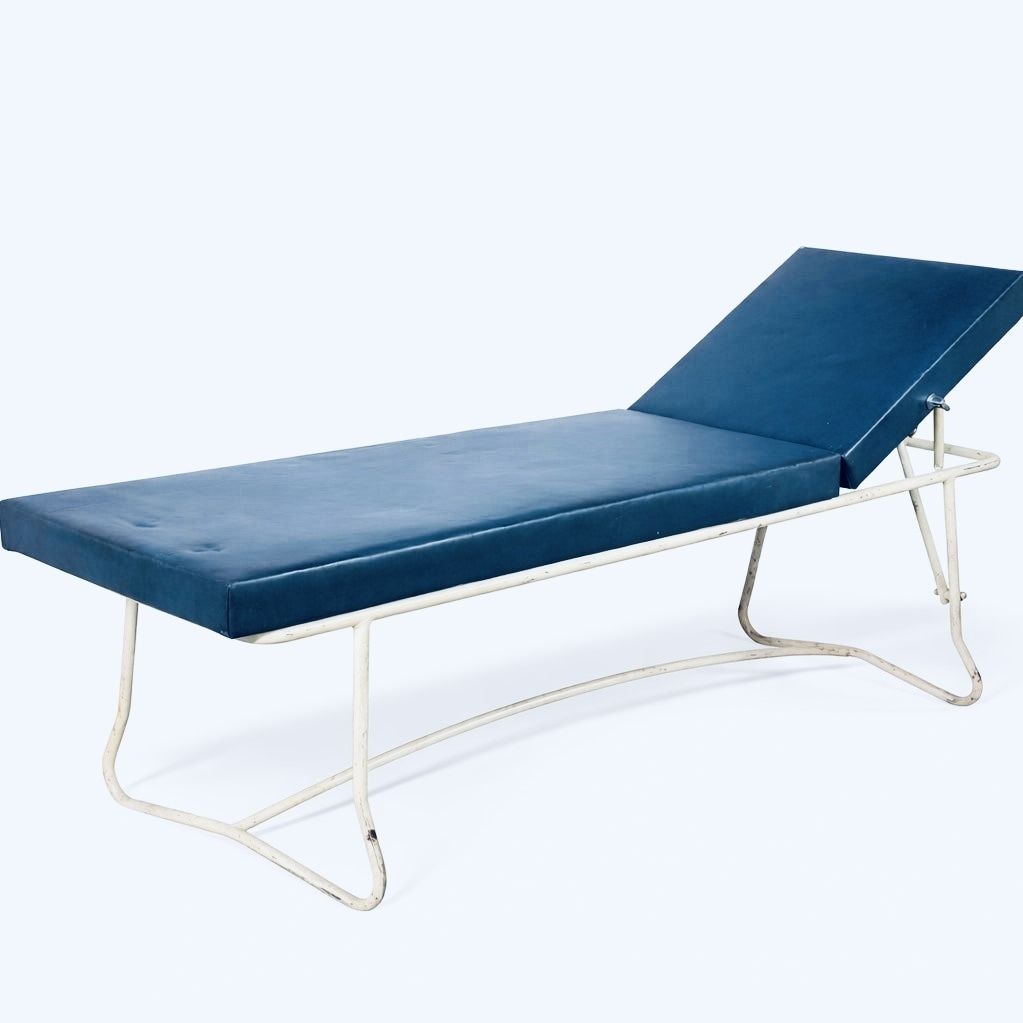 photo furniture Mid Century Adjustable Daybed / Examination Couch