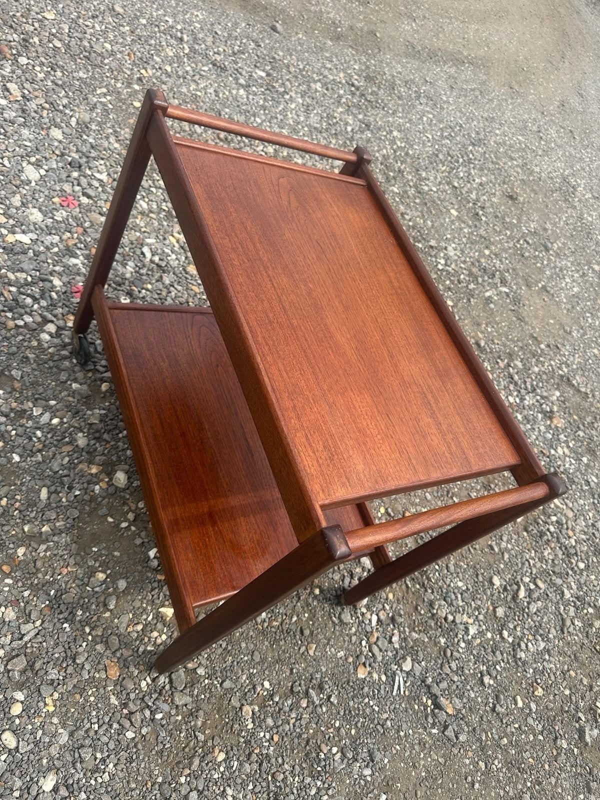 Vintage Mid Century Teak Drinks Trolley Serving Cart Bar Trolley Danish Mcm photo Furniture